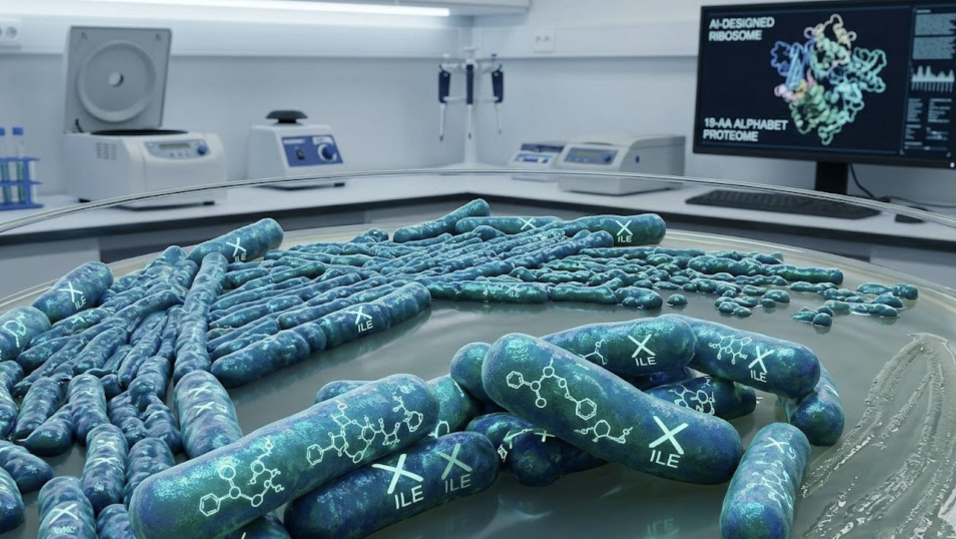 AI-Designed Ribosomes Attempt to Strip a Letter From the Alphabet of Life
