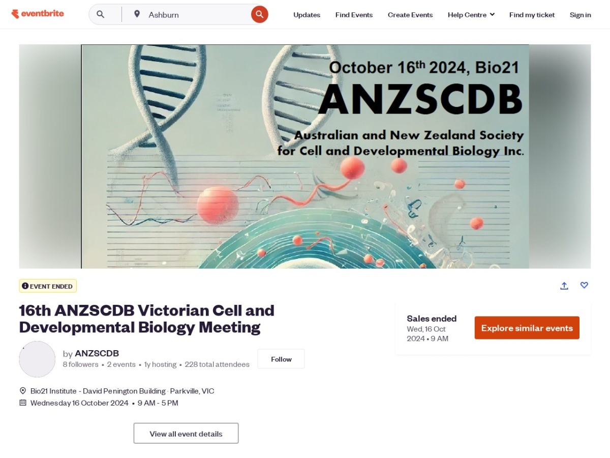 Landing page of eventbrite.sg