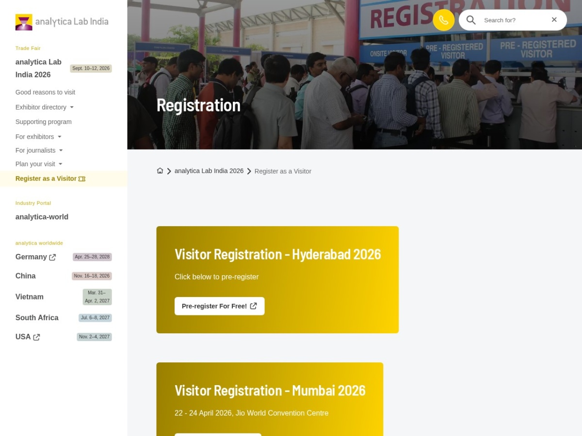 Landing page of analyticalabindia.com