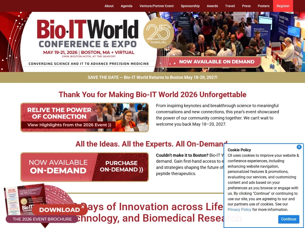 Landing page of bio-itworldexpo.com