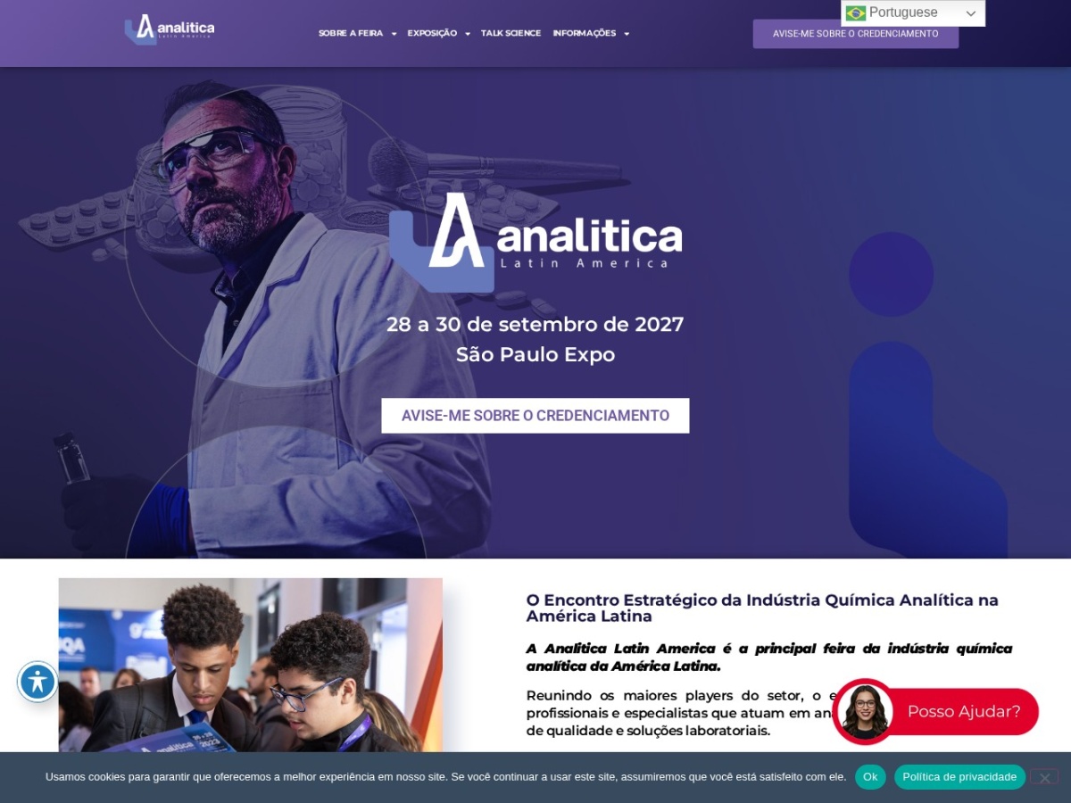 Landing page of home.analiticanet.com.br
